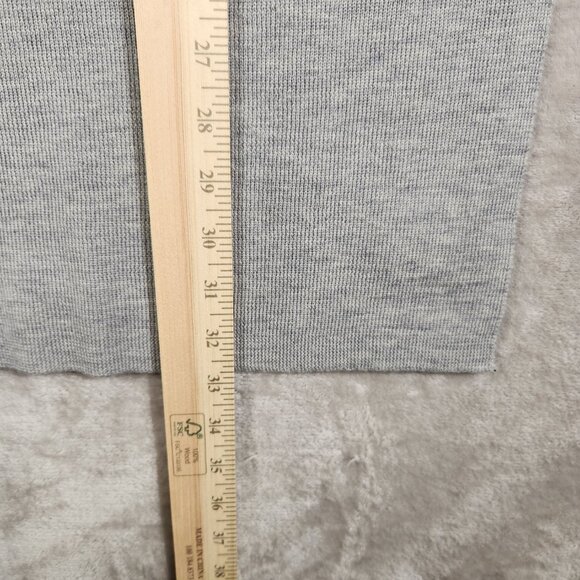 TAHARI Extra Fine Merino wool Long sleeveless sweater with slits Gray, size M - Picture 10 of 10